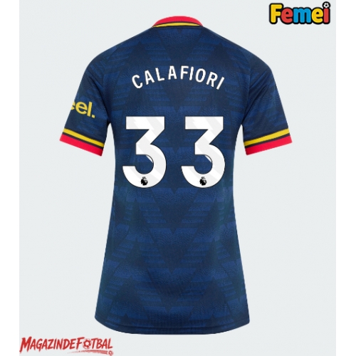 Arsenal Riccardo Calafiori #33 Tricou Fotbal Replică 2026-27 Femei Deplasare Arsenal Riccardo Calafiori #33 Tricou Fotbal Replică 2026-27 Femei Deplasare
